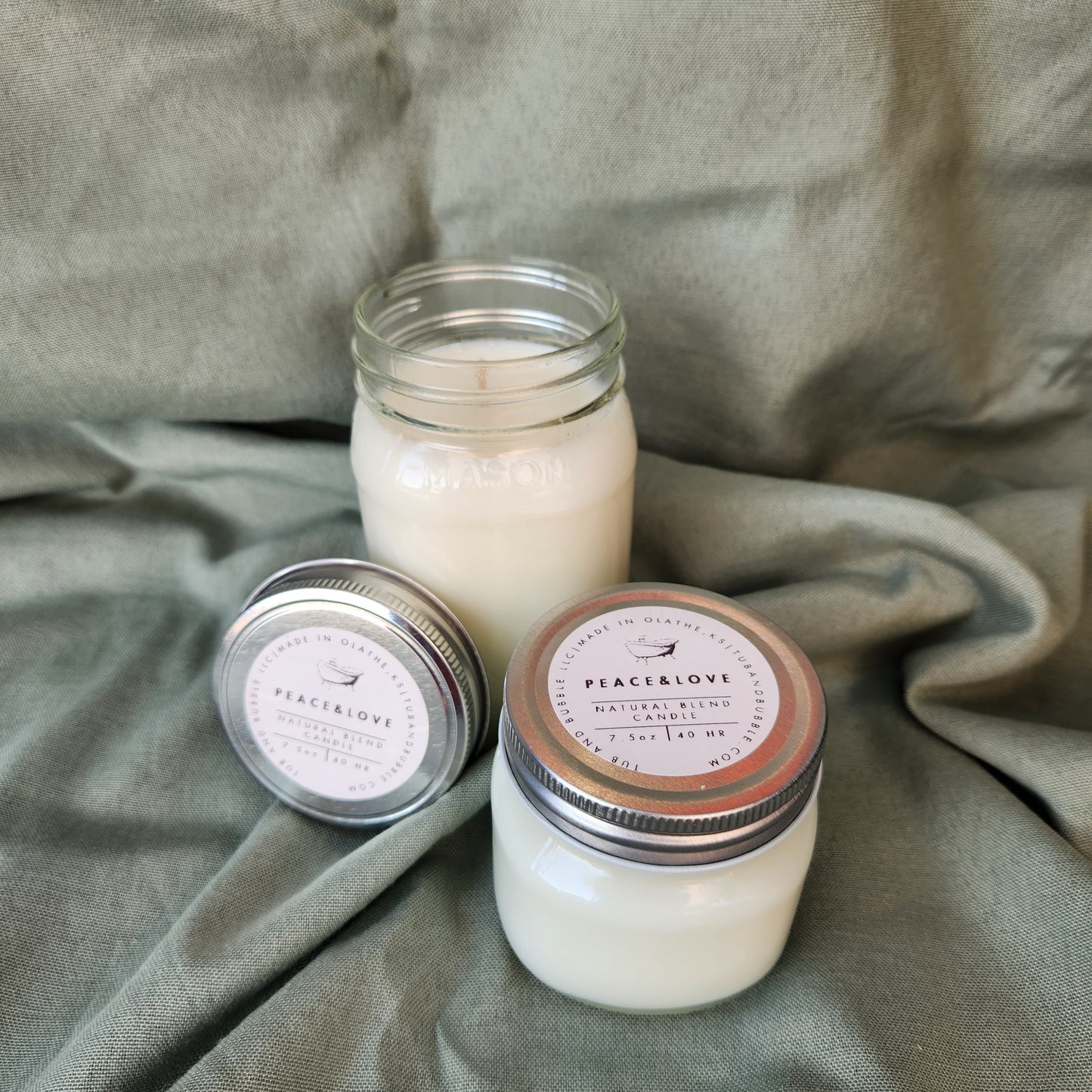 Peace & Love Country Chic Candles
